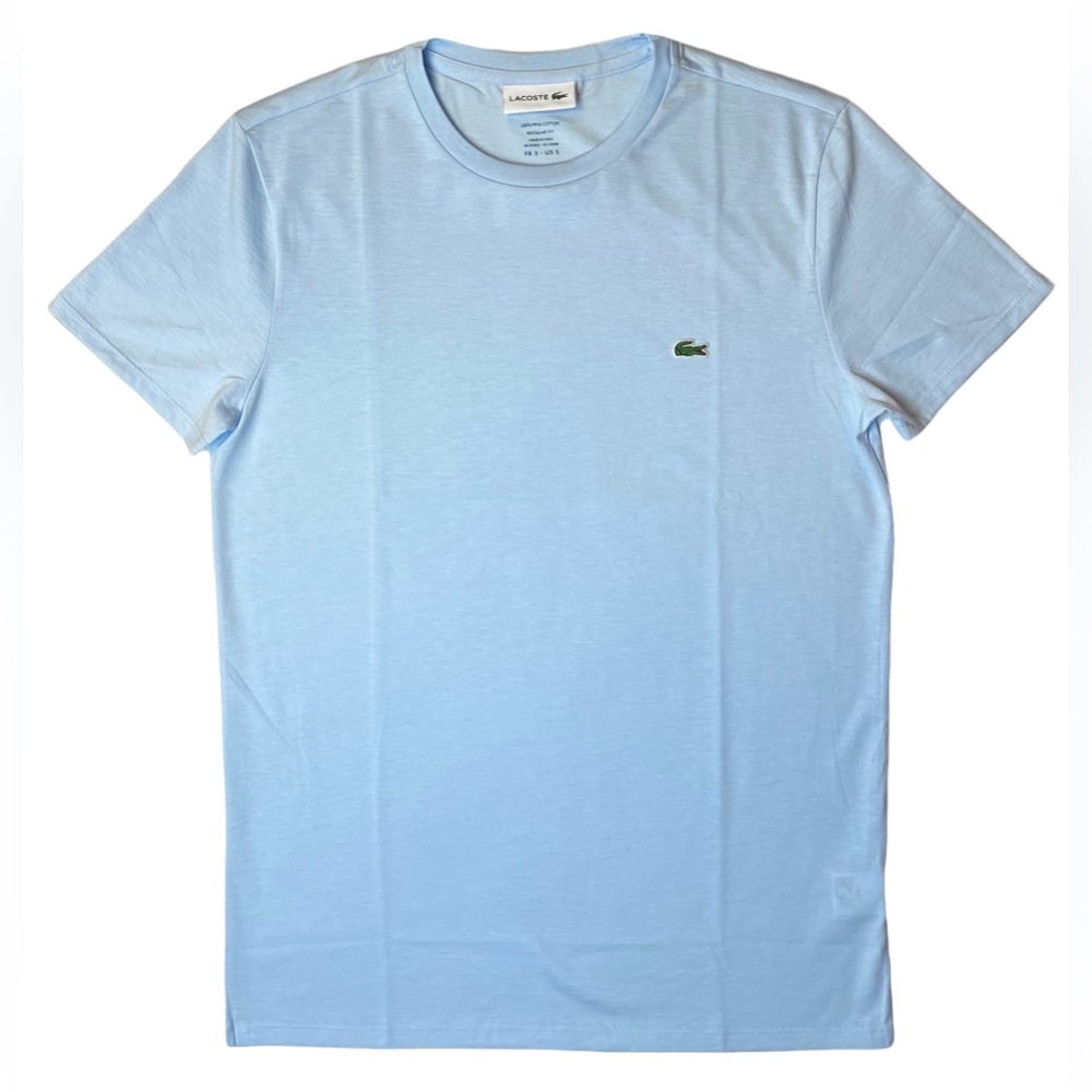 Lacoste Mens Crew Neck Pima Cotton Jersey T-Shirt - TH6709-51-T01